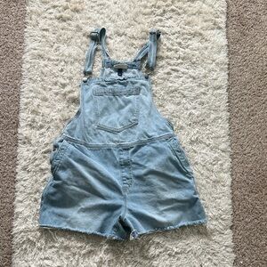 Universal Thread Overall Denim Blue Jean Shorts Lightwash Size 16